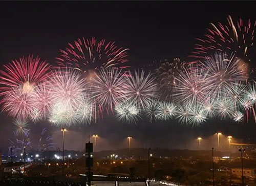 博白县焰火晚会